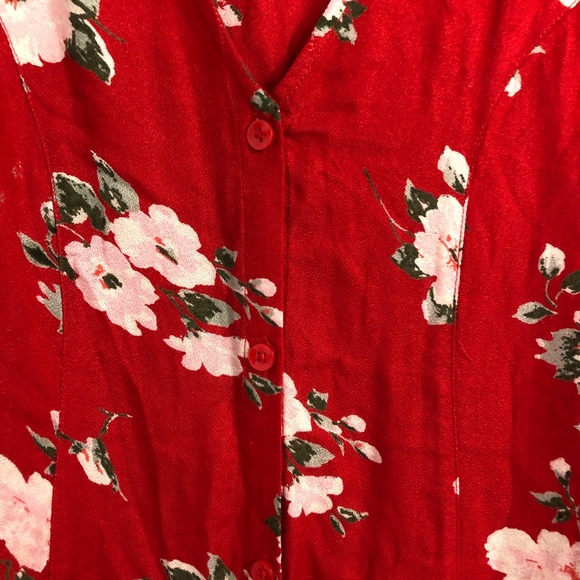 NWT Volcom Now or Now Short-Sleeve Floral Dress - Picture 7 of 11